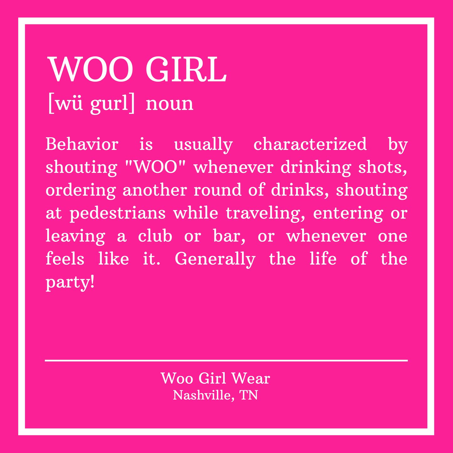 "WOO GIRL" CANDLE