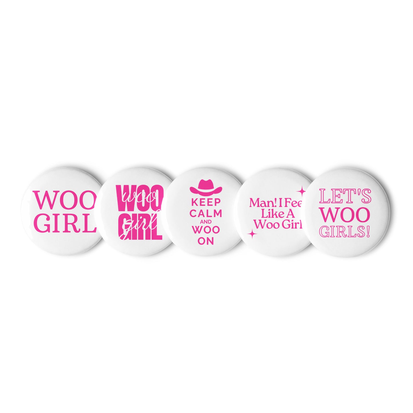 Set of pin buttons