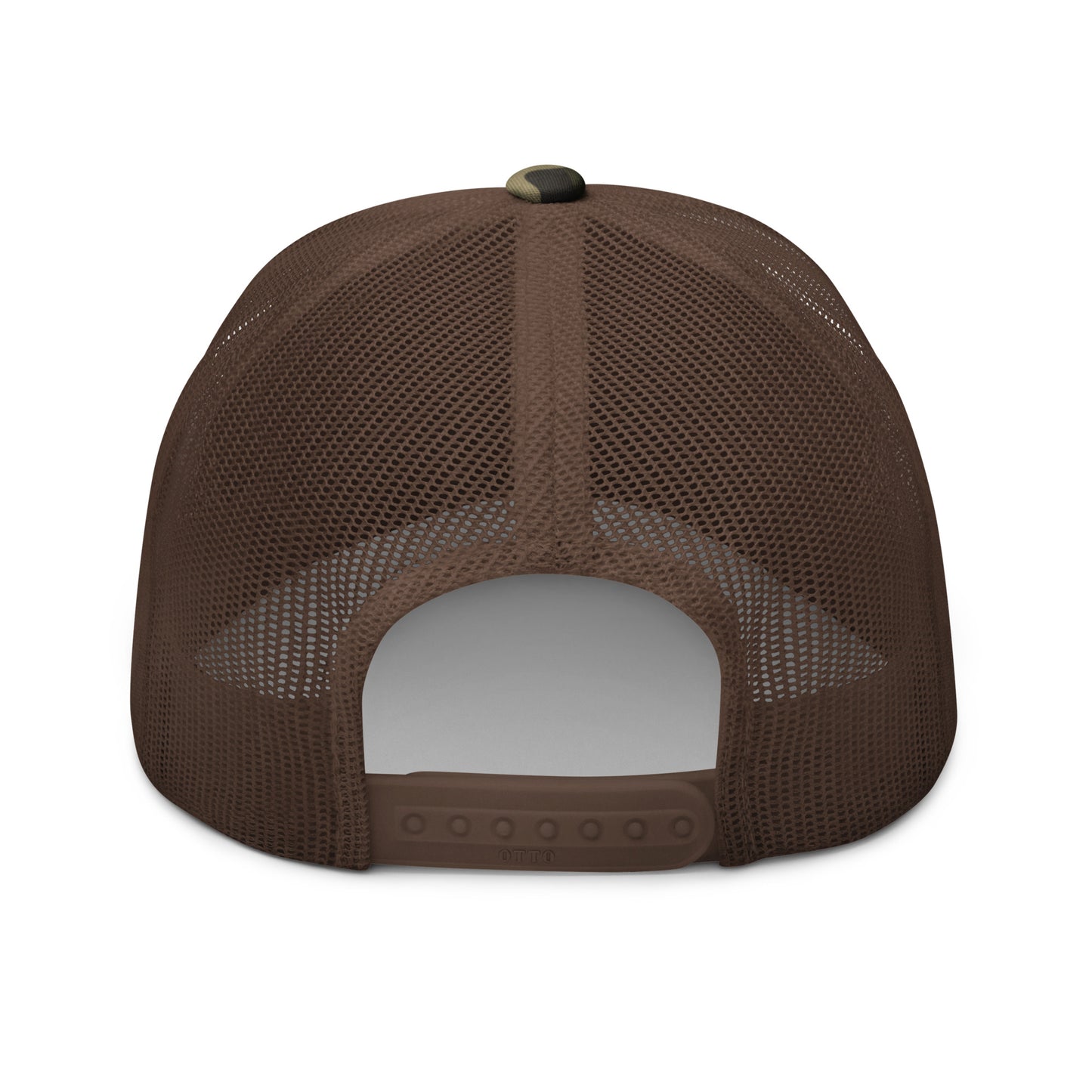 WOOGIRL Camo Trucker Hat (White Lettering)